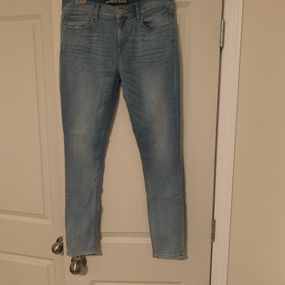 Ladies mid rise jean leggings. - Picture 1 of 2